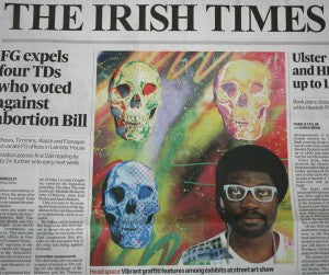 2013. "Irish Street Artist Fink" Irish Times . Feb. 2013.