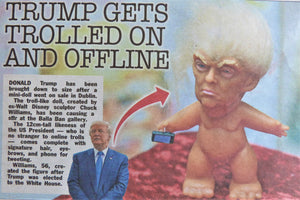 2017. Trump gets trollied on and offline. The Sun. October 2017.
