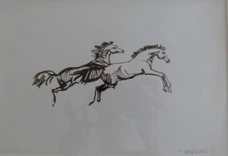 John Skelton "Two horses"