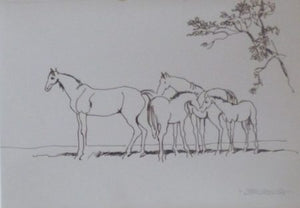 John Skelton "A herd of horses"