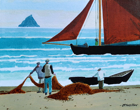 John Francis Skelton "Surf N Sails". Skellig Michael, Kerry.