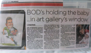 2013: BOD's left holding the baby...in art gallery's window. The Herald. 23rd August, 2013