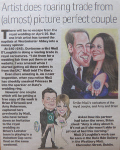 2011: ARTIST DOES ROARING TRADE FROM (ALMOST PICTURE PREFECT COUPLE. Irish Independent 2011.