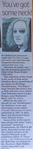 2010: YOU'VE GOT SOME NECK! The Diary - Irish Independent. October 30th, 2010