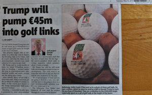 2014: TRUMP WILL PUMP EUR45M INTO GOLF LINKS.  Metro Herald. May 13th, 2014.
