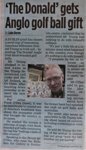 2014: 'THE DONALD' GEST ANGO GOLF BALL GIFT'. The Herald. 13th May, 2014
