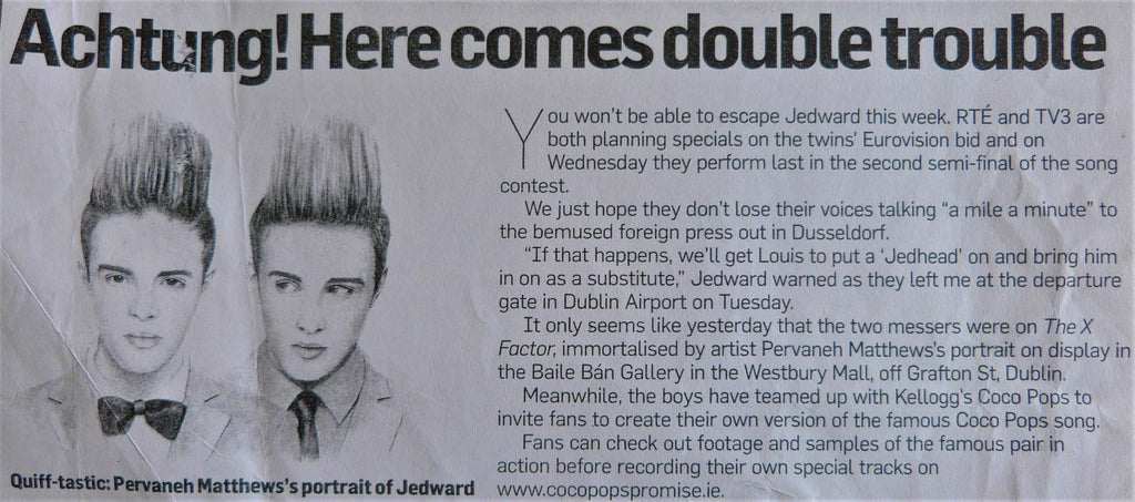2012: "ACHTUNG! HERE COMES DOUBLE TROUBLE". The Diary. Irish Independent. May, 2012