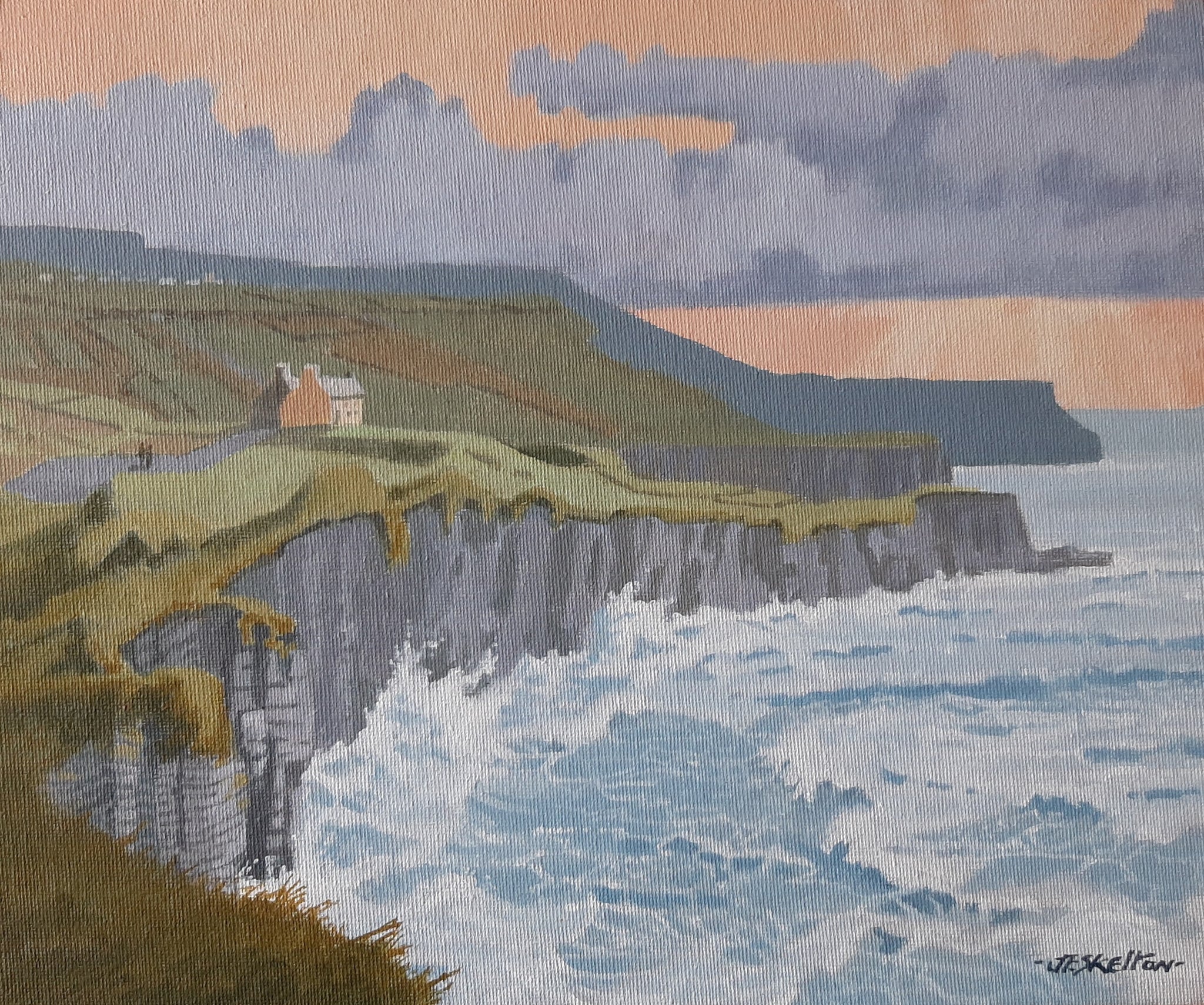 John Francis Skelton - The Cliff Walk. Doolin, Co. Clare.