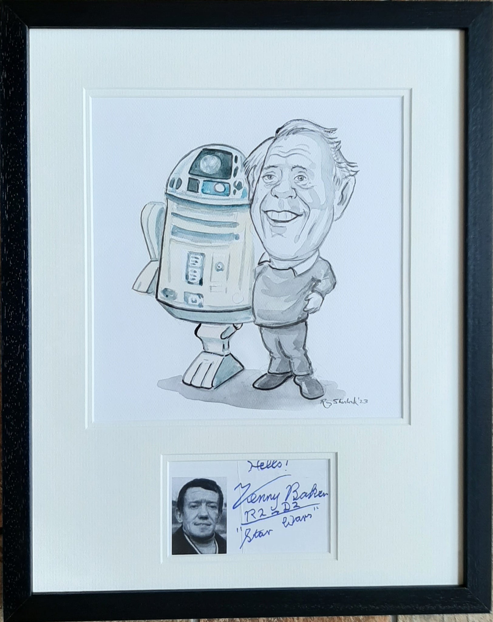 Ray Sherlock "Kenny Baker AKA R2-D2 (Star Wars)" (Autographed)