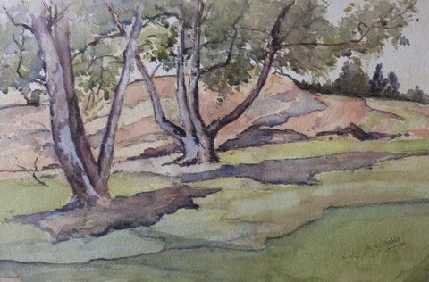 Albert Charles Dodds "Trees by the hill"