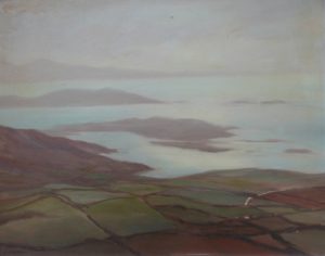 Deirdre O'Donnell "Coastal scene with view of islands"