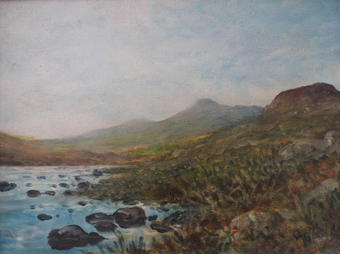 Edward Tomkus "Irish River and Mountain Scene"
