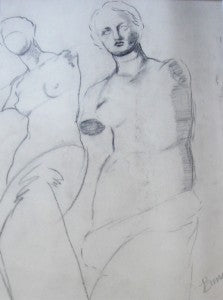 Frances Bunch Moran "Figurative Sketch"