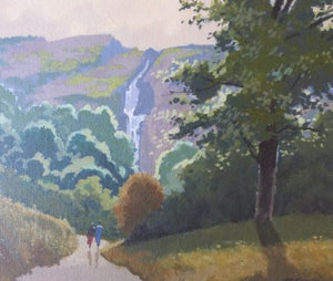 John Francis Skelton "Earth, Air, Fire and Water, Powerscourt Waterfall, Wicklow"