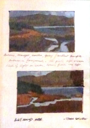 John Skelton "Two sketches of Achill Island, Mayo"