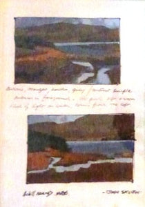 John Skelton "Two sketches of Achill Island, Mayo"