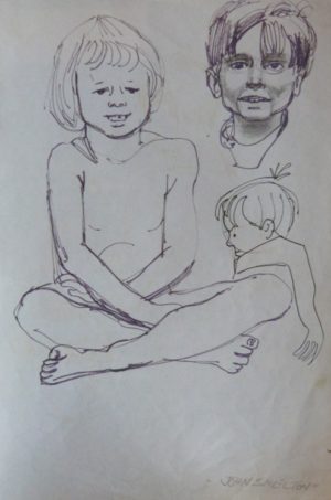 John Skelton "Study of Children"