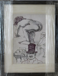 John Skelton "Figurative Sketches (bather, gentlemen in high hats)"