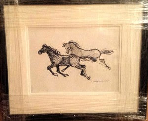 John Skelton "Study of Two Horses Running"