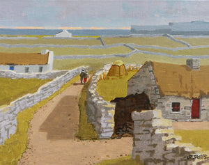 John Francis Skelton "An Aran Stroll". Inishmór. Aran Islands. Galway.