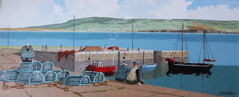 John Francis Skelton - Harbour Days, Liscannor, Clare.