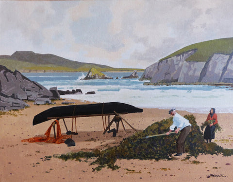 John Francis Skelton "Seaweeding" Slea Head, Kerry.