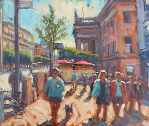 Norman Teeling "GPO and O'Connell Street, Dublin in the sunshine"