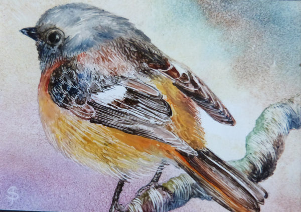 Minature - Sue Page "Bird on a Twig"
