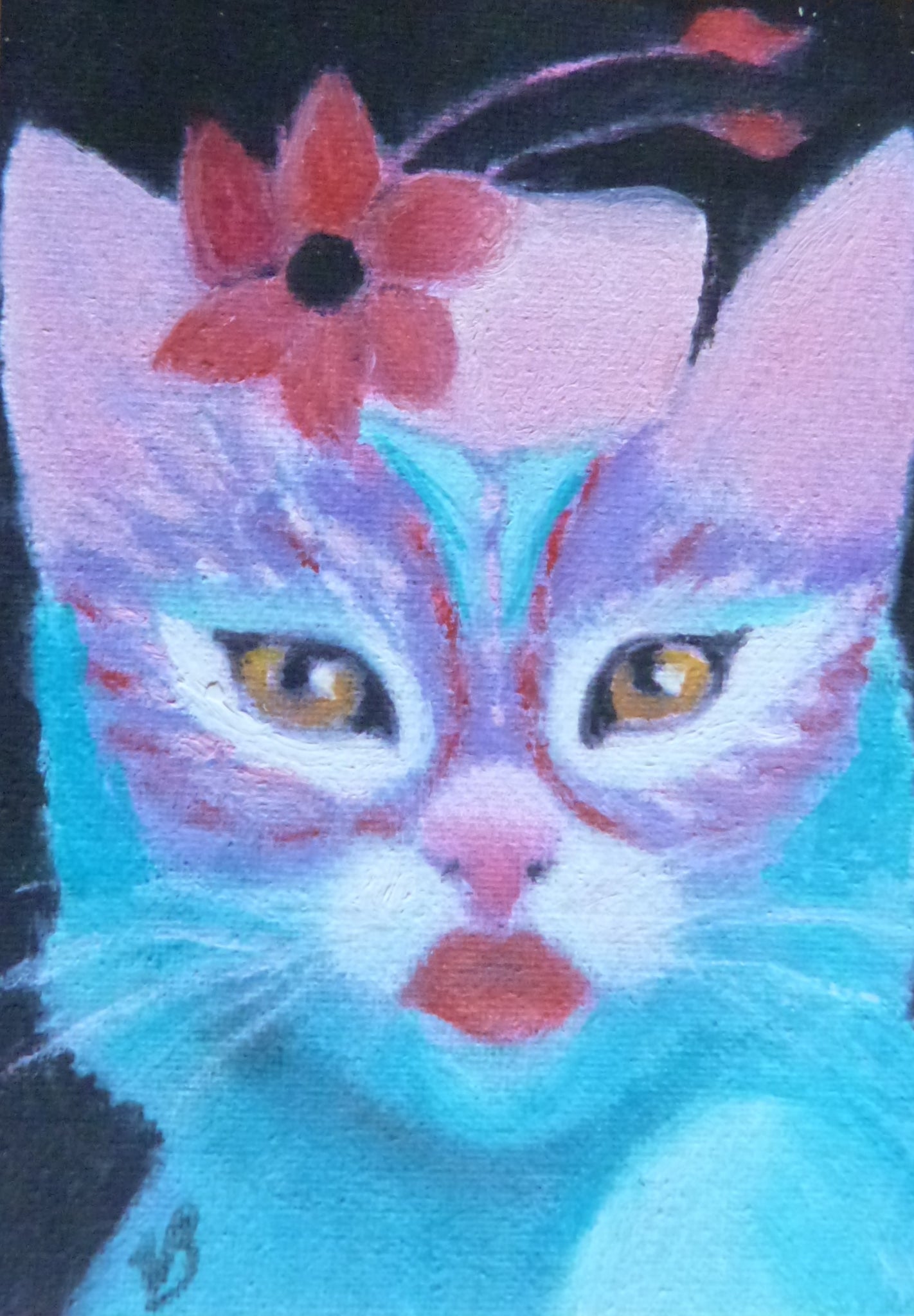 Minature - Virginia Martin Bradberry "Cat Pretty"