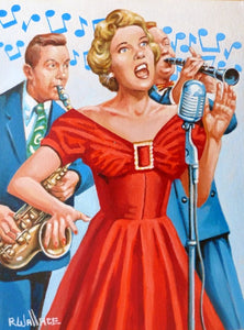 Roy Wallace "Doris Day (Doris Mary Ann Von Kapplehoff), band singer days, mid 1940s. First hit - Sentimental Journey"