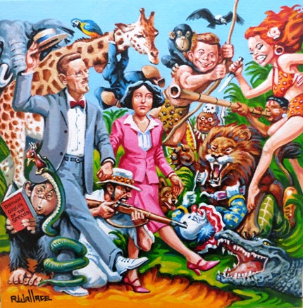 Roy Wallace "James and Nora Joyce on holiday in Moo Loo Jungle Bar National Park with guide fields. McHugh happen upon the king and queen of the jungle Tad and Babs Midthunder" (2010)