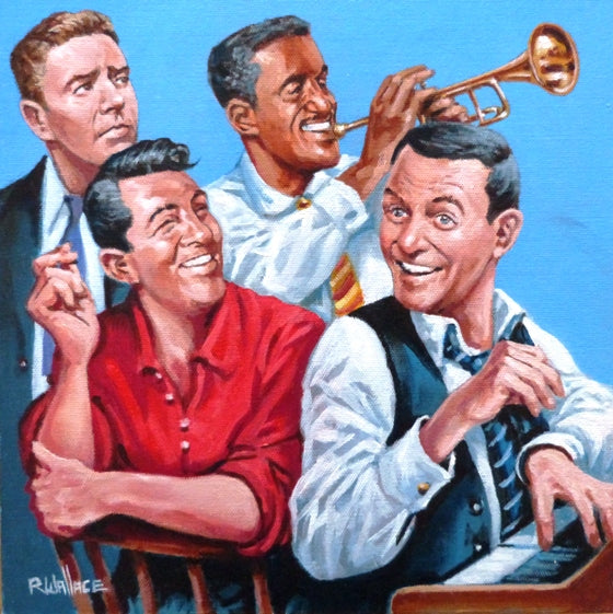Roy Wallace "Peter Lawford, Sammy Davis Junior, Dean Martin and Frank Sinatra. Circa 1960" (2007)