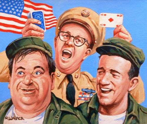 Roy Wallace "Phil Silvers as Sgt Ernie Bilko, US Comedy TV series 1955-59 with Doberman and Papperelli" (2008)