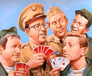 Roy Wallace "Phil Silvers as Sgt Ernie Bilko, US Comedy TV series 1955-59 with Doberman and Papperelli" (2008)