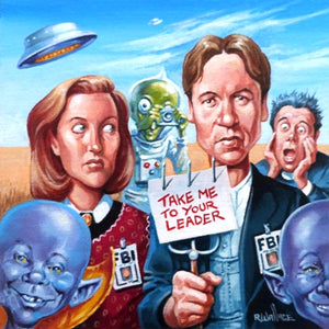 Roy Wallace "The X files. Mulder and Scully have a close encounter with aliens working undercover in Oatmeal, Nebraska"