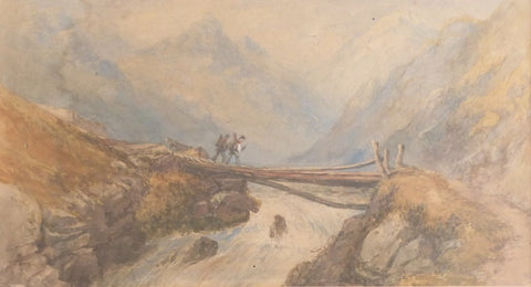 Thomas Creswick "The Mountain Road, MacGillacuddy Reeks"