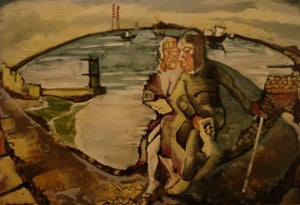 Tom Byrne "James Joyce and Nora Barnacle at Sandymount"
