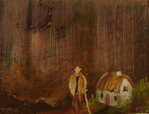 Tom Byrne "Old man by cottage"