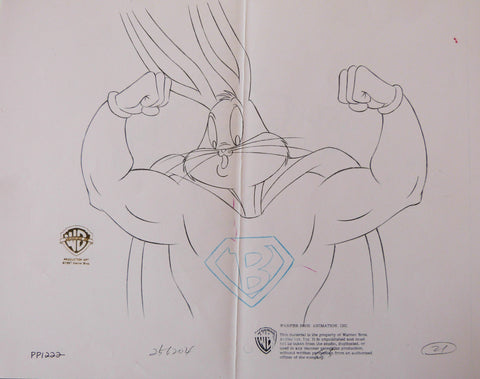Warner Brothers Animation Artwork 3. Original Pencil Study Sketch