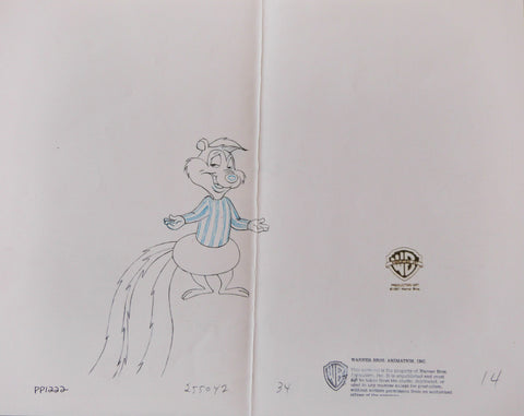 Warner Brothers Animation Artwork 5. Original Pencil Study Sketch 21.5x28cm